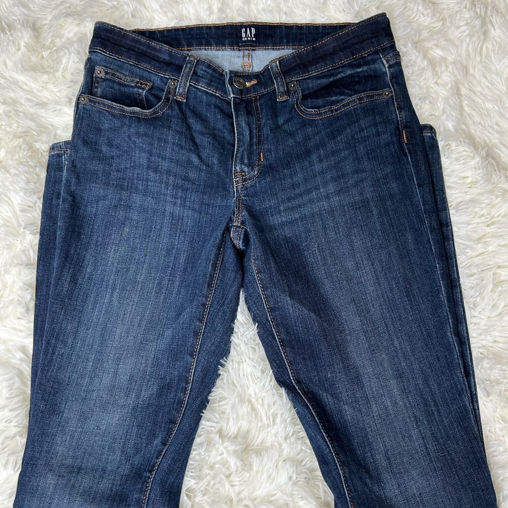 GAP Women size 26 Dark Blue Denim Jeans - Picture 2 of 5